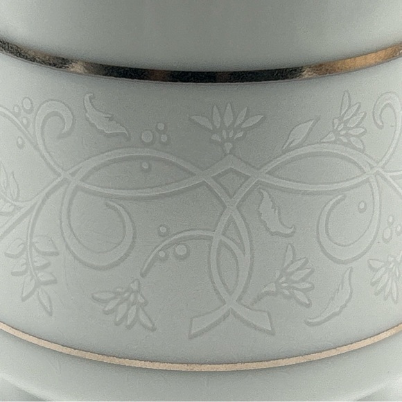 Chris Madden Home Collection Montalira Gold Creamer JC Penney China 3”x3.5” - Picture 7 of 14